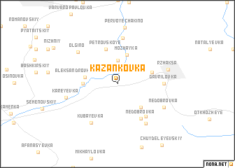 map of Kazankovka