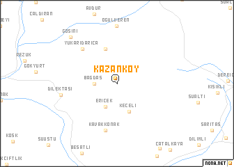 map of Kazanköy