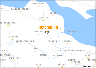 map of Kazanovka