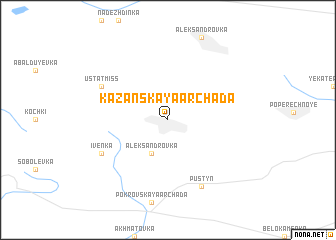 map of Kazanskaya Archada