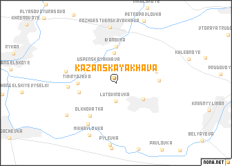 map of Kazanskaya Khava