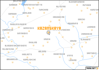 map of Kazanskaya