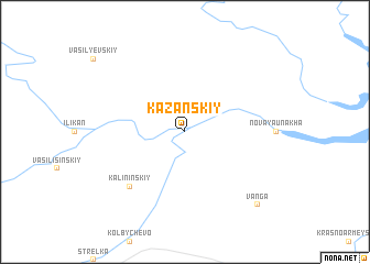 map of Kazanskiy