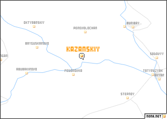 map of Kazanskiy