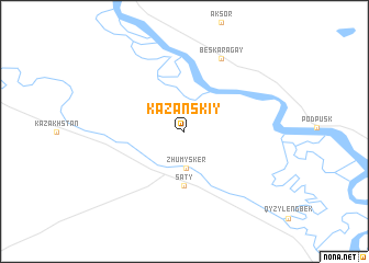 map of Kazanskiy