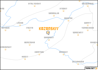 map of Kazanskiy