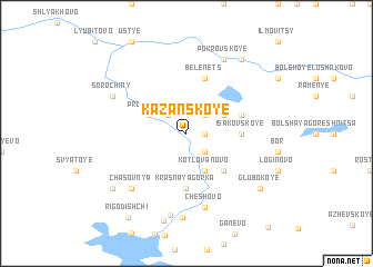 map of Kazanskoye