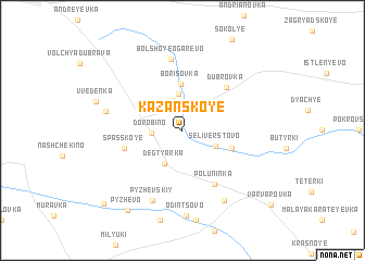 map of Kazanskoye