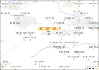 map of Kazanskoye