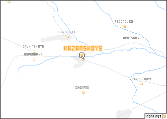 map of Kazanskoye