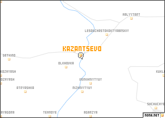 map of Kazantsevo