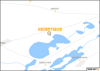 map of Kazantsevo