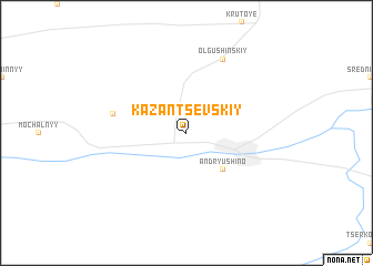 map of Kazantsevskiy