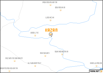 map of Kazan\