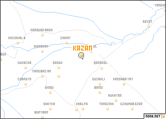 map of Kazan