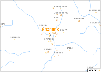 map of Kāzarak