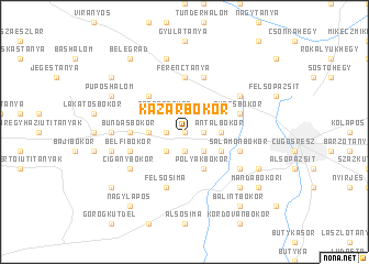 map of Kazárbokor