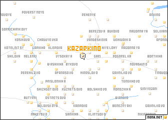 map of Kazarkino