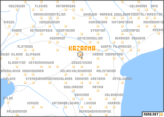 map of Kazárma