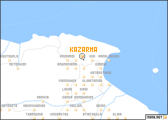 map of Kazárma