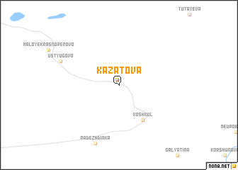 map of Kazatova