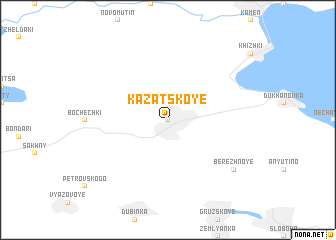 map of Kazatskoye