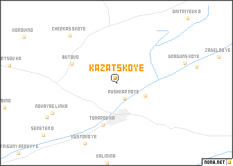 map of Kazatskoye