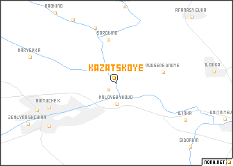 map of Kazatskoye