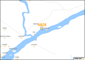 map of Kaza