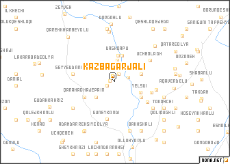 map of Kāzbāgar Jālī