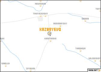 map of Kazbayevo