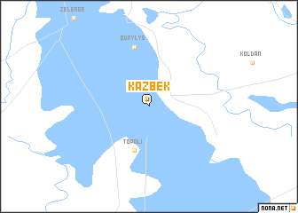 map of Kazbek