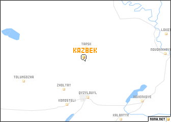 map of Kazbek