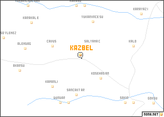 map of Kazbel