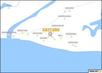 map of Kaz Chāh