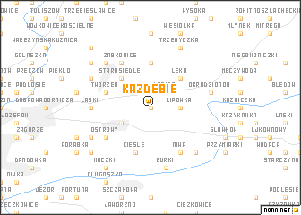 map of Kazdebie