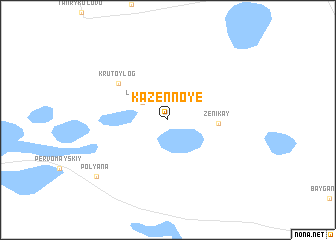 map of Kazënnoye