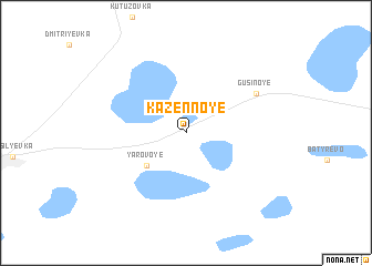 map of Kazënnoye