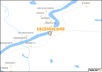 map of Kazënshchina