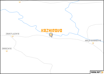 map of Kazhirovo