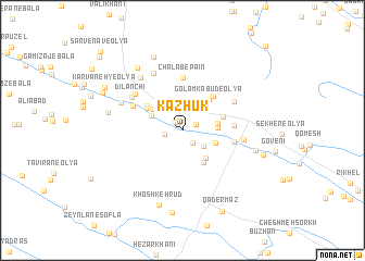 map of Kazhūk