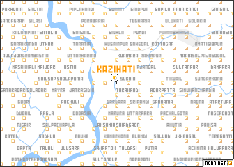 map of Kāzihāti