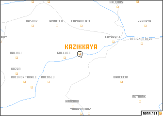 map of Kazıkkaya