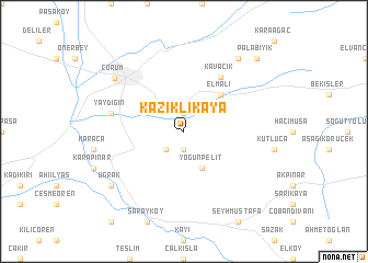 map of Kazıklıkaya