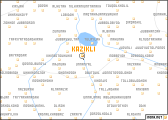 map of Kāziklī