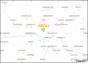 map of Kazılı