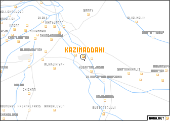 map of Kāz̧im aḑ Ḑāḩī