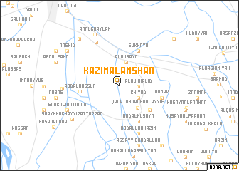 map of Kāz̧im al ‘Amshān