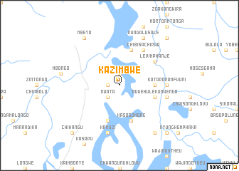 map of Kazimbwe