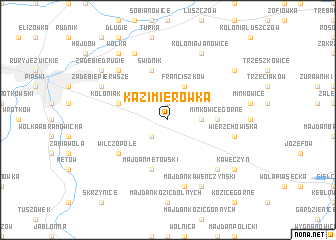 map of Kazimierówka
